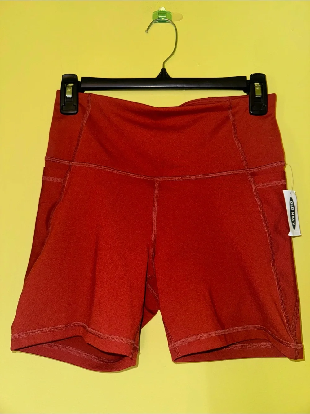 NWT Rust red sports bra and shorts matching set